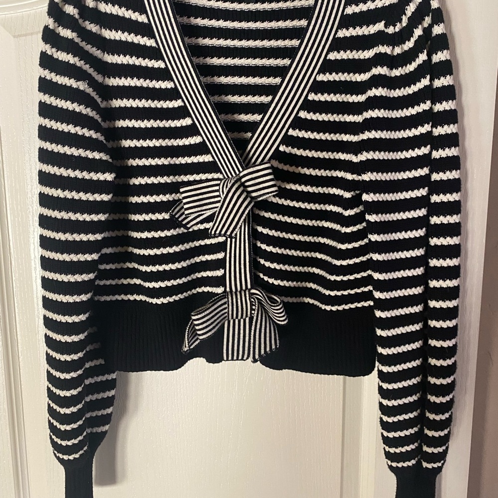 Black and White Striped Sweater